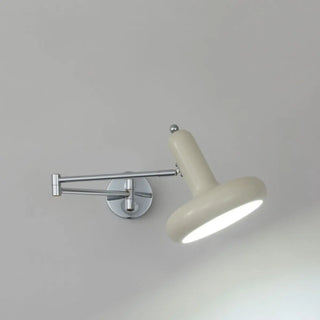 Unique Adjustable Round Metal Swing Arm Wall Sconce Zawala Image - 6