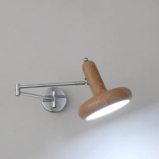Unique Adjustable Round Metal Swing Arm Wall Sconce Zawala Image - 7