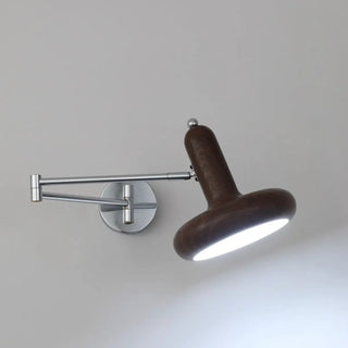 Unique Adjustable Round Metal Swing Arm Wall Sconce Zawala Image - 8