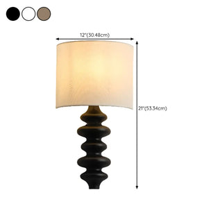 Simple Cylinder White Fabric Curved Base Wall Sconce Zawala #size