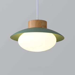 ZOWALA - Scandinavian Modern Triple White Glass Dome Pendant Light Image - 15