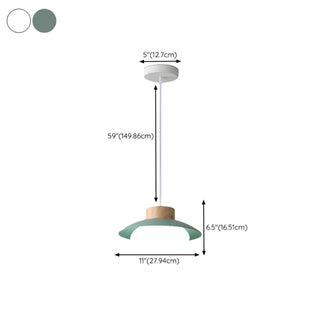 ZOWALA - Scandinavian Modern Triple White Glass Dome Pendant Light #size