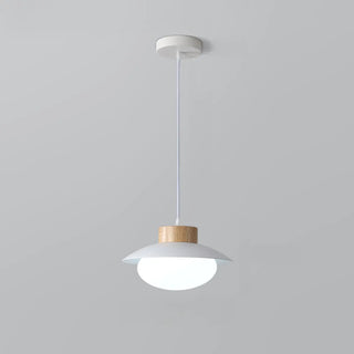 ZOWALA - Scandinavian Modern Triple White Glass Dome Pendant Light Image - 5