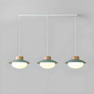 ZOWALA - Scandinavian Modern Triple White Glass Dome Pendant Light Image - 8