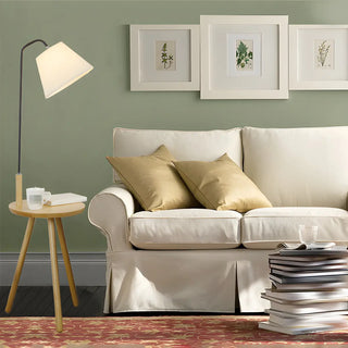 Nordic Minimalist Cylinder Wooden Side Table Floor Lamp Zawala Image - 4