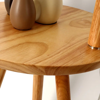 Nordic Minimalist Cylinder Wooden Side Table Floor Lamp Zawala Image - 7