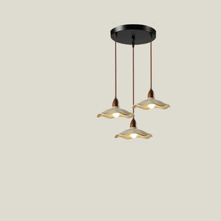 Modern Wave Concrete Grey Bedroom Pendant Lamp Light Zawala Image - 8