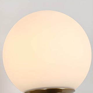ZOWALA - Modern Wooden Medium White Glass Ball Pendant Light Image - 10