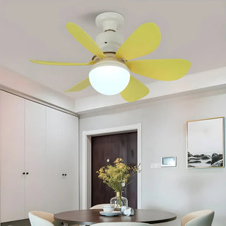 6 Blade Dimming Ceiling Fan with Light