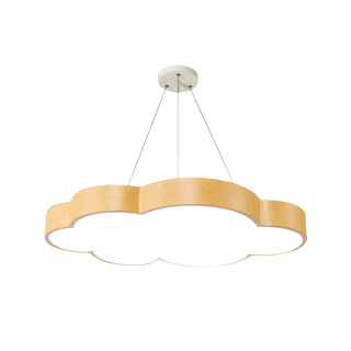 ZOWALA - Yellow Cloud LED Adjustable Height Kids Room Chandelier Image - 10