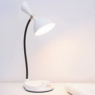 Yellow Simple Conical Dorm LED Modern Table Lamp Zawala Image - 10