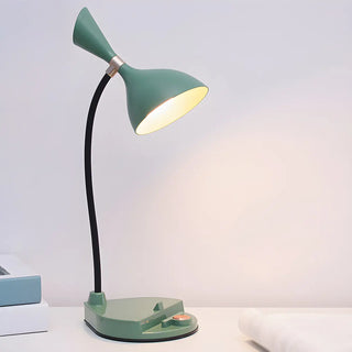 Yellow Simple Conical Dorm LED Modern Table Lamp Zawala Image - 11