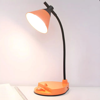 Yellow Simple Conical Dorm LED Modern Table Lamp Zawala Image - 12