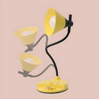 Yellow Simple Conical Dorm LED Modern Table Lamp Zawala Image - 17
