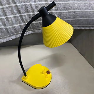 Yellow Simple Conical Dorm LED Modern Table Lamp Zawala Image - 6