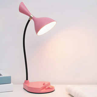 Yellow Simple Conical Dorm LED Modern Table Lamp Zawala Image - 8