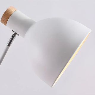 Adjustable Dome Wooden Floor Lamp with Side Table Zawala Image - 11