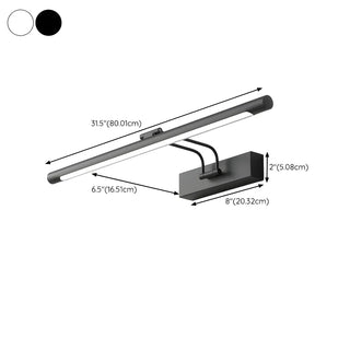 Adjustable Modish Black Linear LED Vanity Light Zawala Image - 15