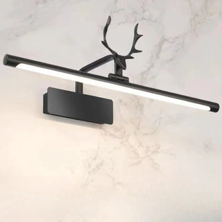 ZOWALA - Sleek Gold Deer Antler LED Vanity Mirror Light Image - 10