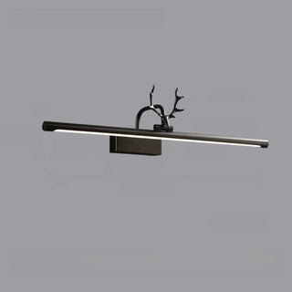 ZOWALA - Sleek Gold Deer Antler LED Vanity Mirror Light Image - 16