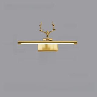 ZOWALA - Sleek Gold Deer Antler LED Vanity Mirror Light Image - 17