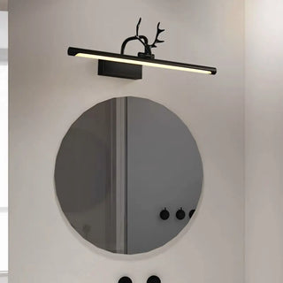 ZOWALA - Sleek Gold Deer Antler LED Vanity Mirror Light Image - 2