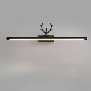 ZOWALA - Sleek Gold Deer Antler LED Vanity Mirror Light Image - 20