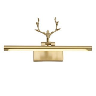 ZOWALA - Sleek Gold Deer Antler LED Vanity Mirror Light Image - 22