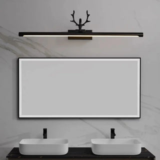 ZOWALA - Sleek Gold Deer Antler LED Vanity Mirror Light Image - 4