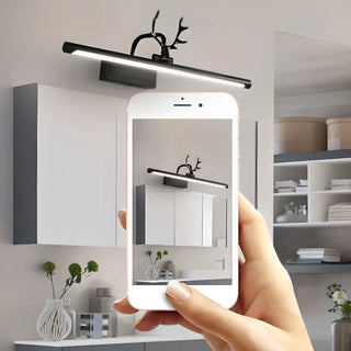 ZOWALA - Sleek Gold Deer Antler LED Vanity Mirror Light Image - 9