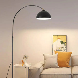 ZOWALA - Adjustable Modish Dome Shade Arc Metal Floor Lamp Image - 14