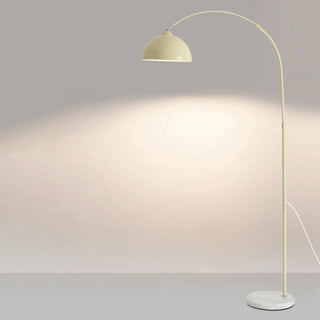 ZOWALA - Adjustable Modish Dome Shade Arc Metal Floor Lamp Image - 3
