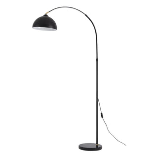 ZOWALA - Adjustable Modish Dome Shade Arc Metal Floor Lamp Image - 5