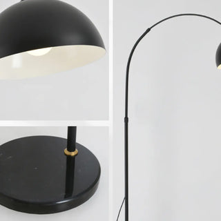 ZOWALA - Adjustable Modish Dome Shade Arc Metal Floor Lamp Image - 8