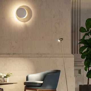 Modern Lunar Eclipse Design Metal LED Wall Sconce Zawala Image - 2