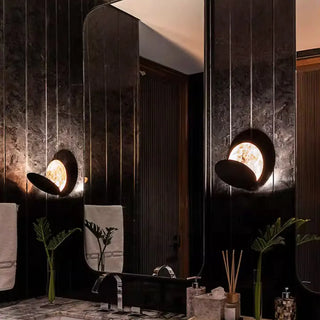 Modern Lunar Eclipse Design Metal LED Wall Sconce Zawala Image - 5