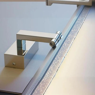 Black Modish Rectangular Aluminum Bathroom Vanity Light Zawala Image - 12