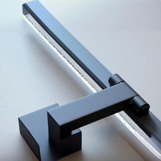 Black Modish Rectangular Aluminum Bathroom Vanity Light Zawala Image - 13