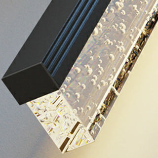 Black Modish Rectangular Aluminum Bathroom Vanity Light Zawala Image - 15
