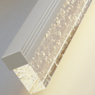 Black Modish Rectangular Aluminum Bathroom Vanity Light Zawala Image - 16