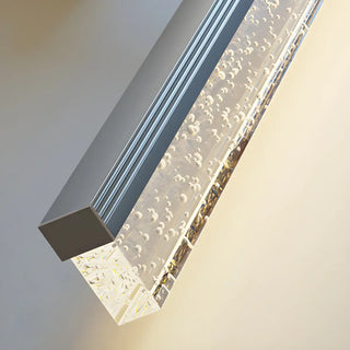 Black Modish Rectangular Aluminum Bathroom Vanity Light Zawala Image - 17