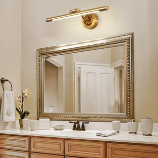 ZOWALA - Modern Cylinder Gold LED Vanity Light Image - 1