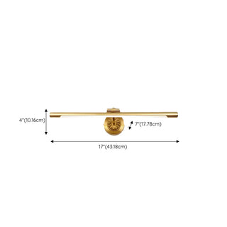 ZOWALA - Modern Cylinder Gold LED Vanity Light #size