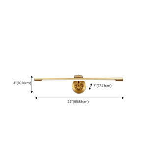 ZOWALA - Modern Cylinder Gold LED Vanity Light Image - 12