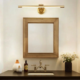 ZOWALA - Modern Cylinder Gold LED Vanity Light Image - 2