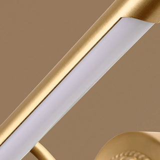 ZOWALA - Modern Cylinder Gold LED Vanity Light Image - 7