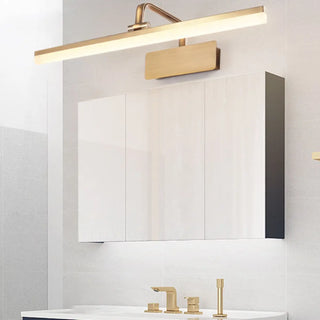 Modish Gold Linear LED Bathroom Vanity Light Fixture Zawala Image - 3