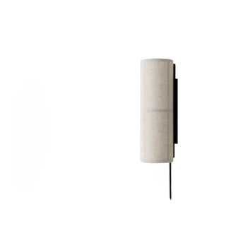 Japanese Style Cylinder Fabric Shade Wall Sconce Zawala Image - 7
