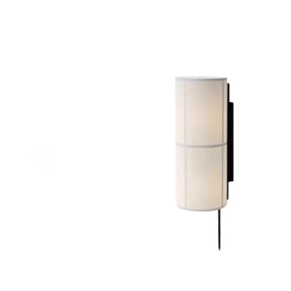 Japanese Style Cylinder Fabric Shade Wall Sconce Zawala Image - 9