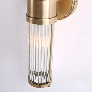 Modish Glass Tubes Gold Finish LED Vanity Lights Zawala Image - 8